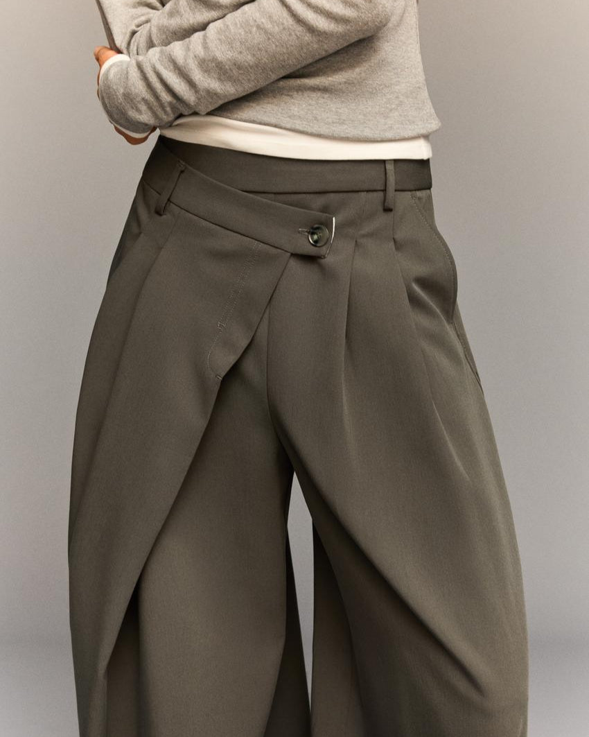 Bela | Tailored trousers with wrap-around waist
