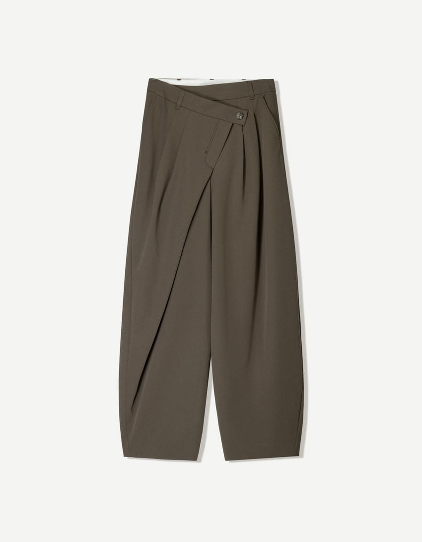 Bela | Tailored trousers with wrap-around waist