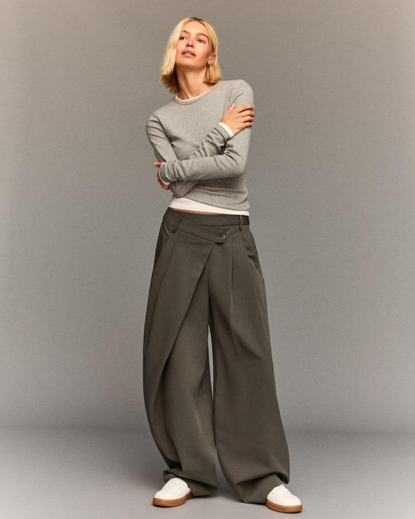 Bela | Tailored trousers with wrap-around waist