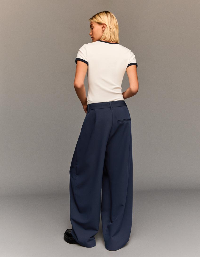 Bela | Tailored trousers with wrap-around waist