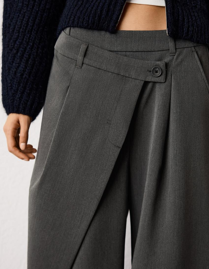 Bela | Tailored trousers with wrap-around waist