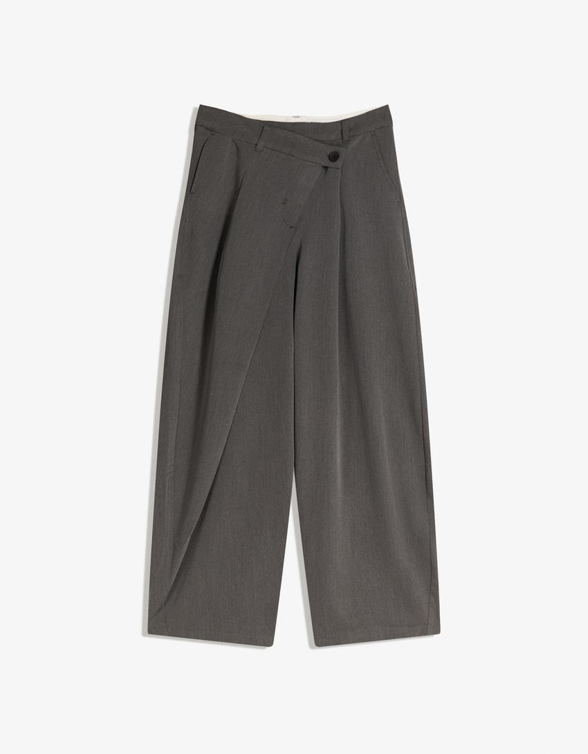 Bela | Tailored trousers with wrap-around waist