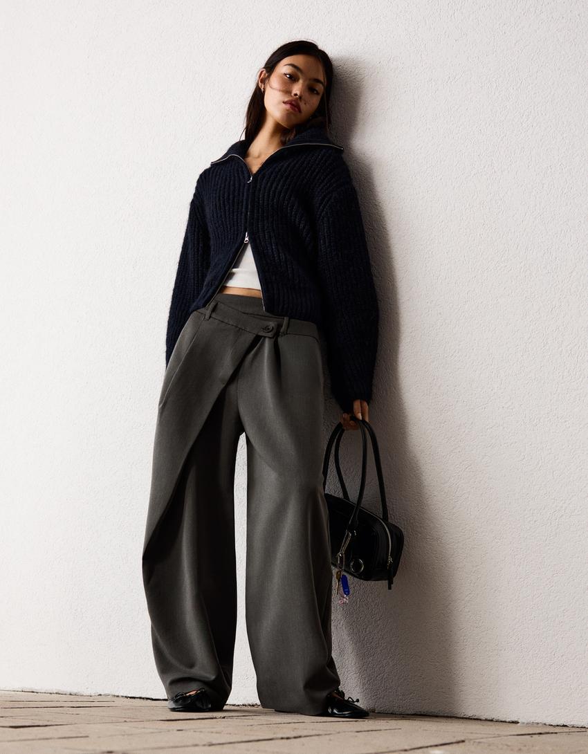 Bela | Tailored trousers with wrap-around waist