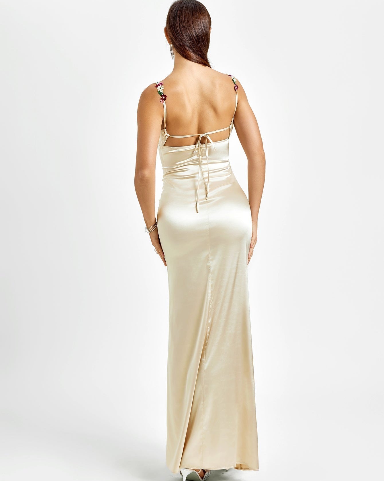 Céla | Satin maxi Klänning