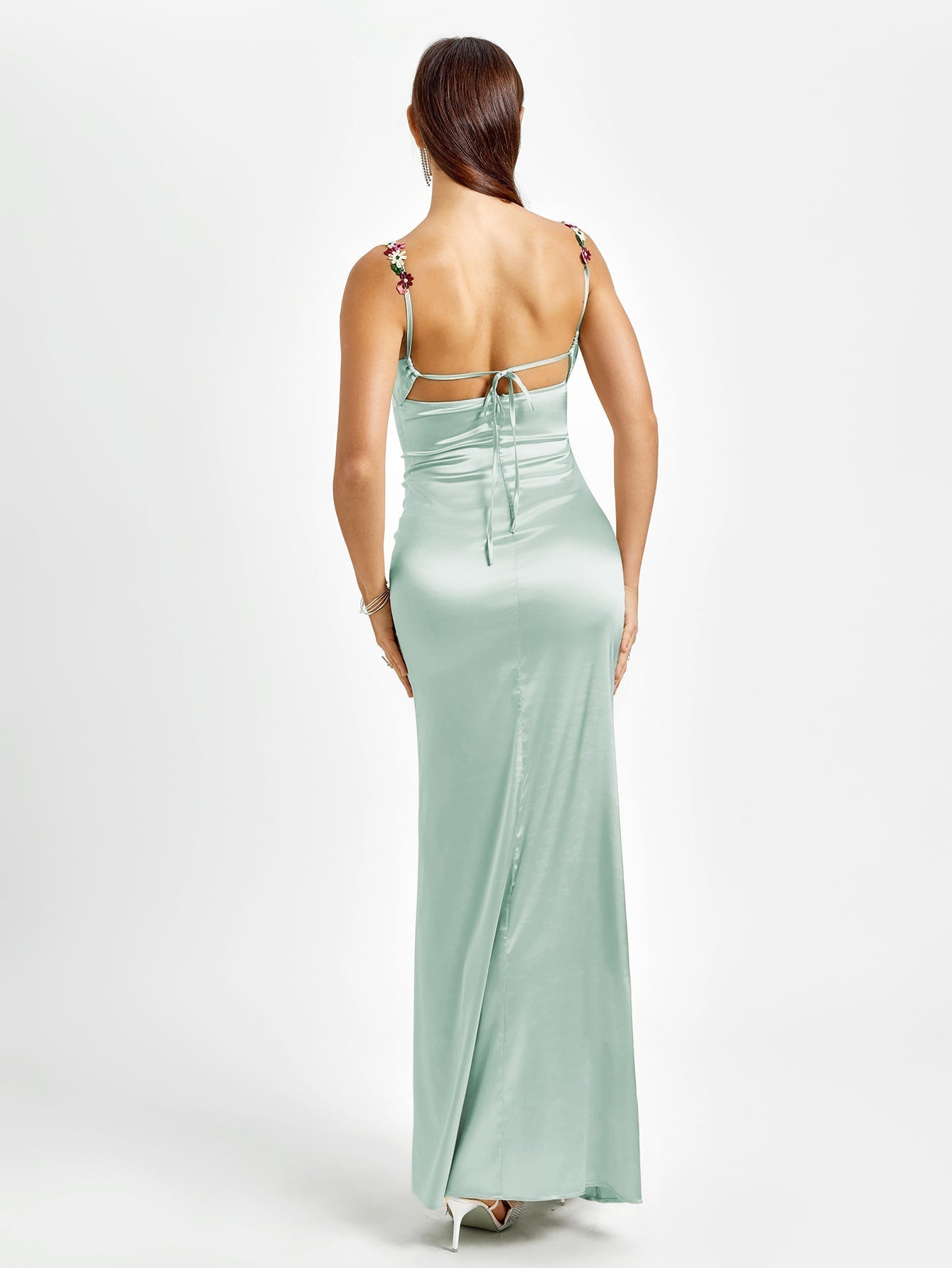 Céla | Satin maxi Klänning