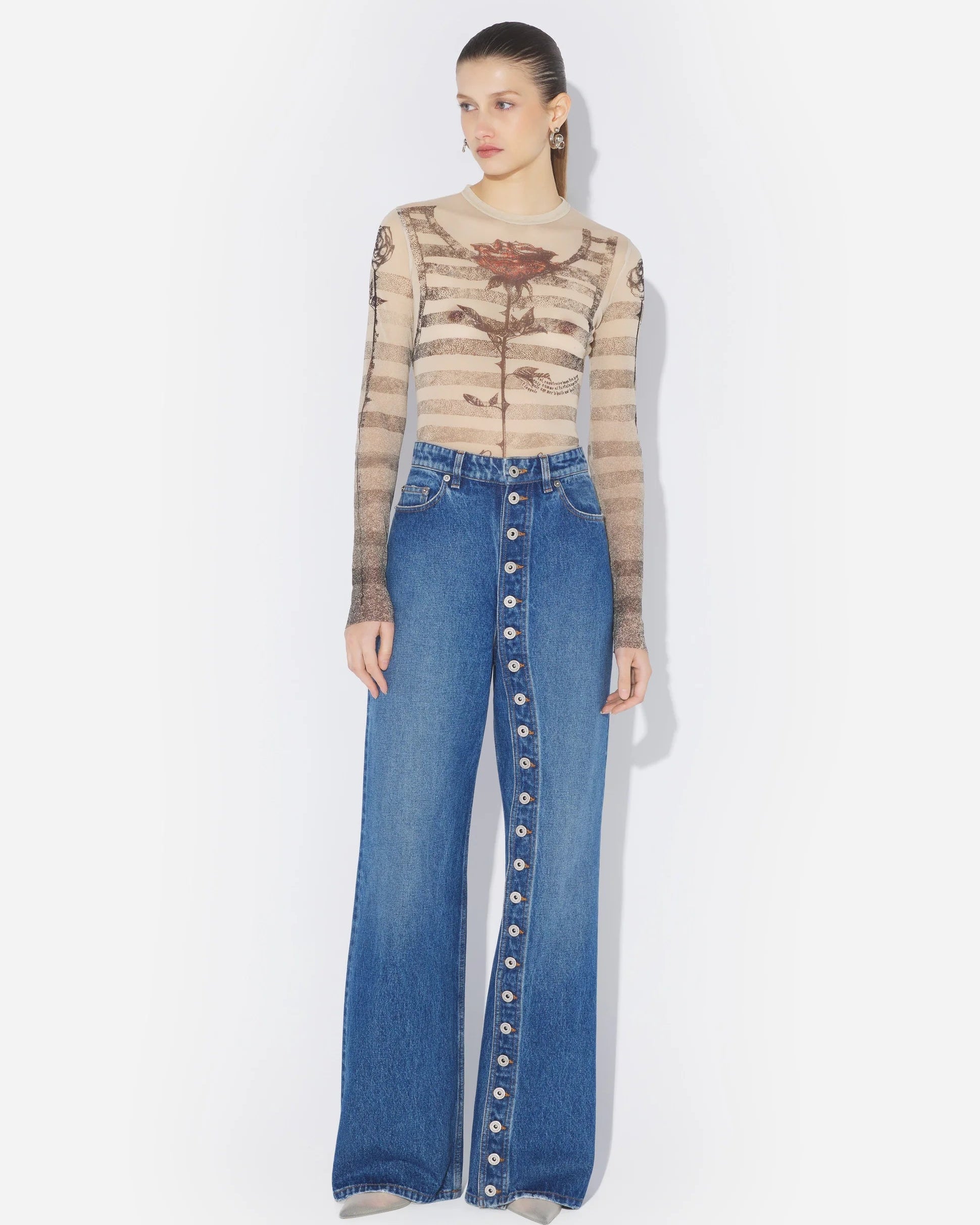 Malin | Jeans med knappar