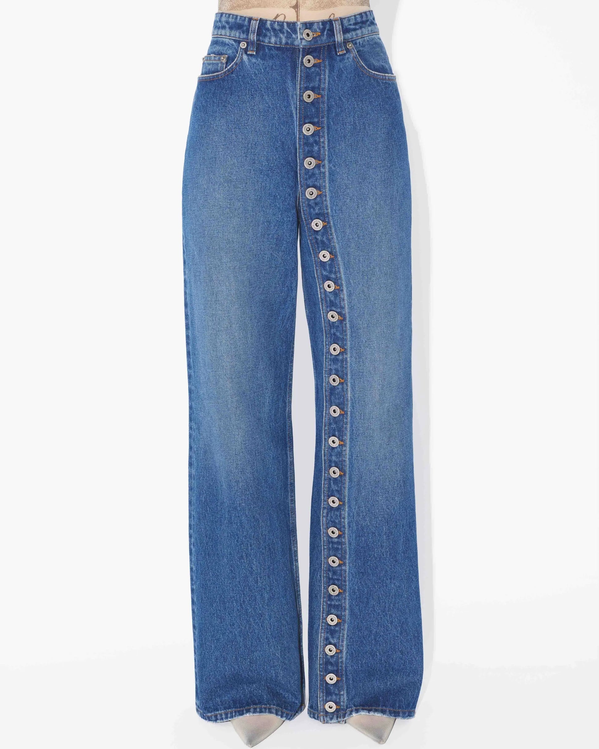 Malin | Jeans med knappar