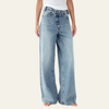 Dunya | Vida jeans med korsad midja