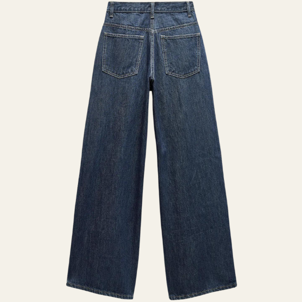 Dunya | Vida jeans med korsad midja