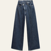 Dunya | Vida jeans med korsad midja