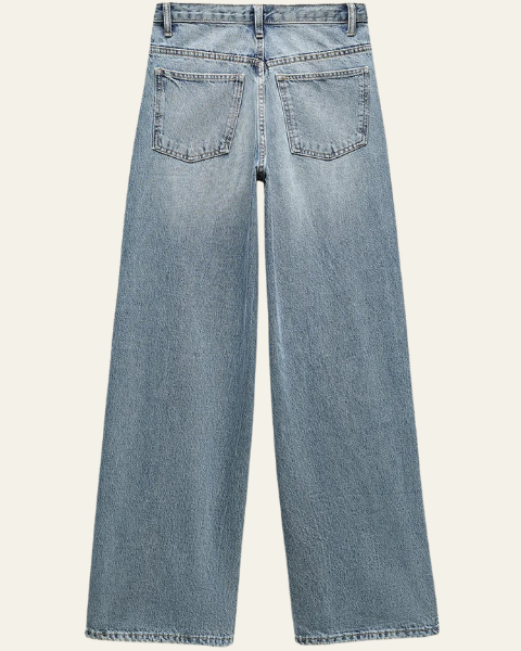 Dunya | Vida jeans med korsad midja