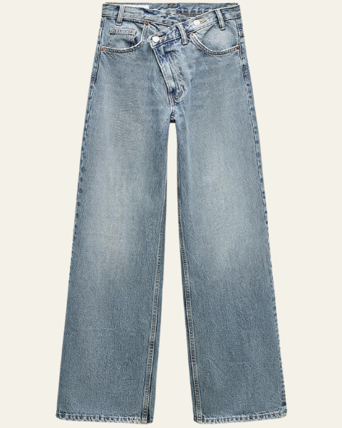 Dunya | Vida jeans med korsad midja