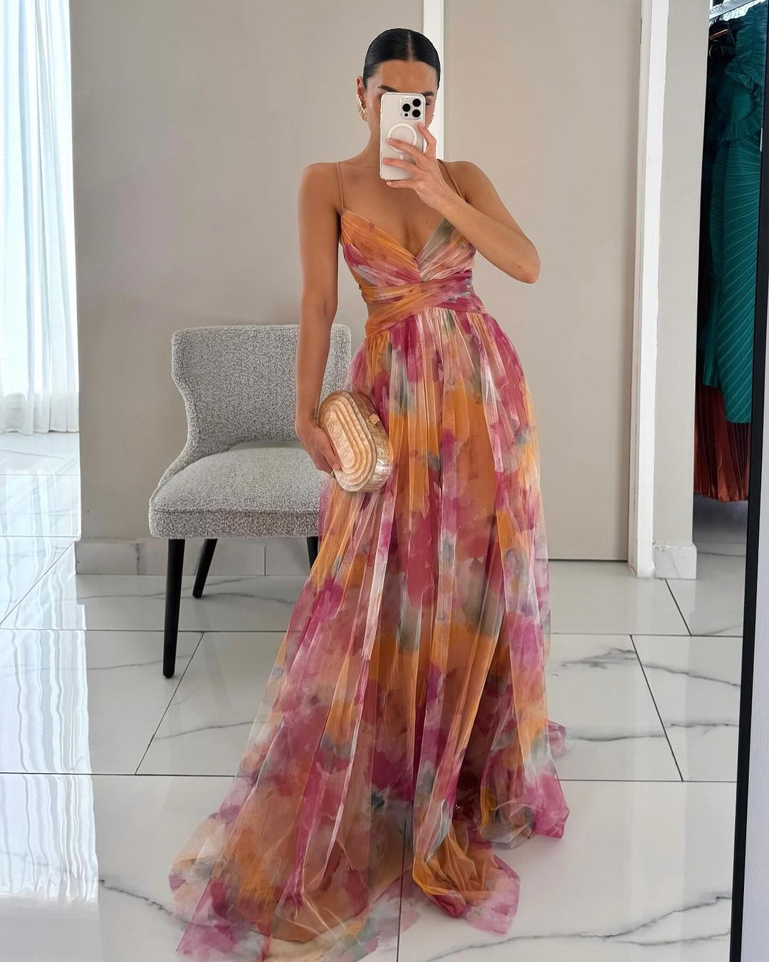 Jula | Boho maxiklänning med blommigt tryck