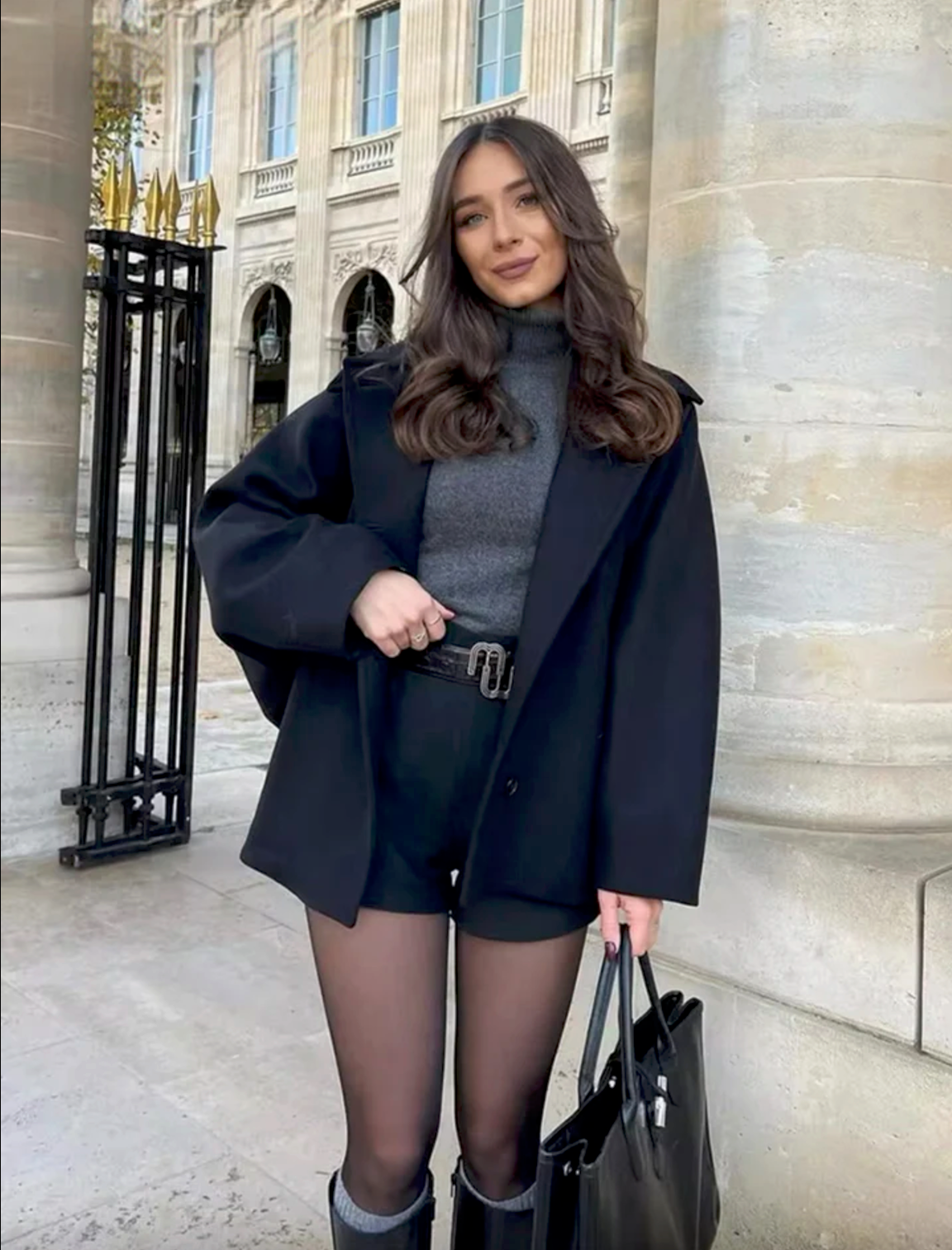 Sahra | Oversized wrap coat 