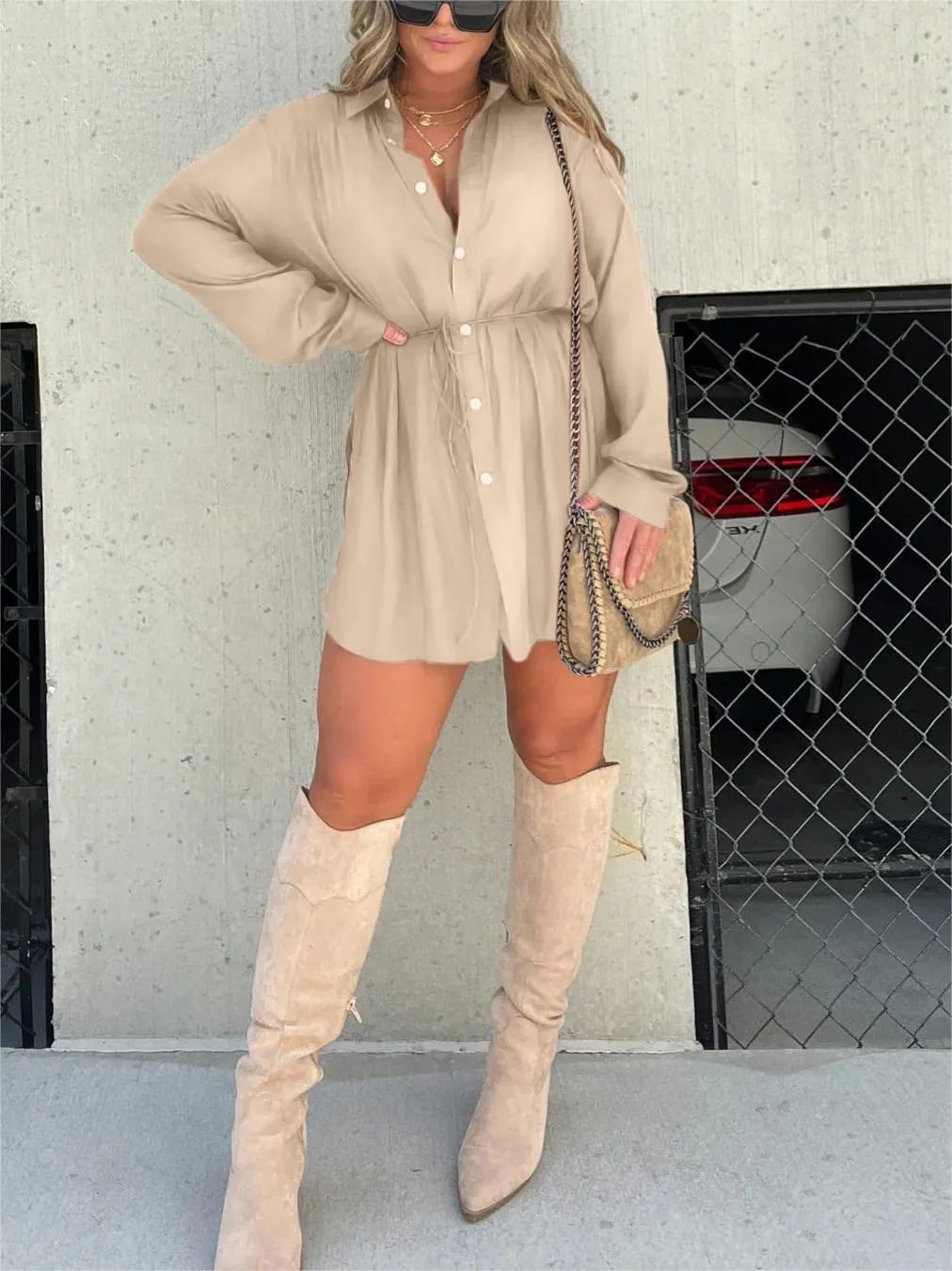Jessica | Trendig satin romper