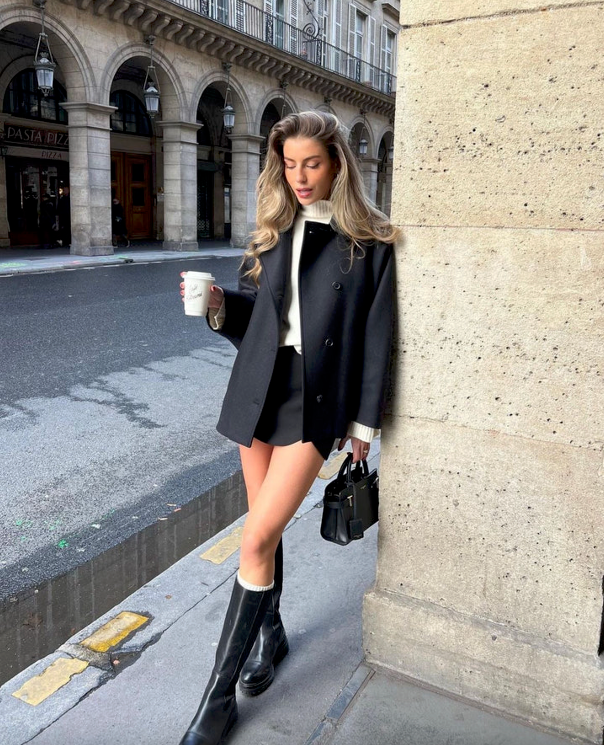 Sahra | Oversized wrap coat 