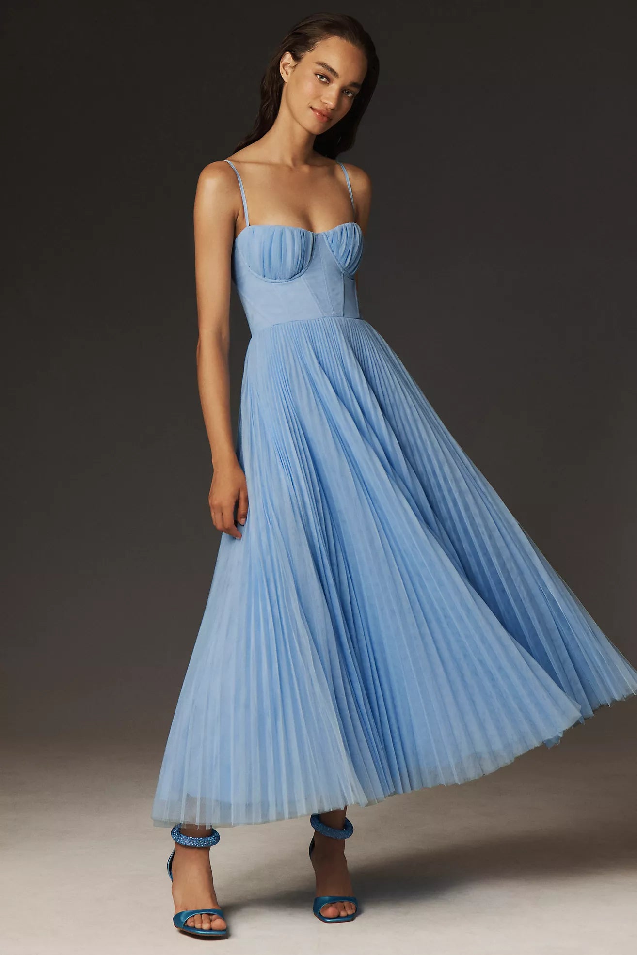 Noah | Pleated midi dress