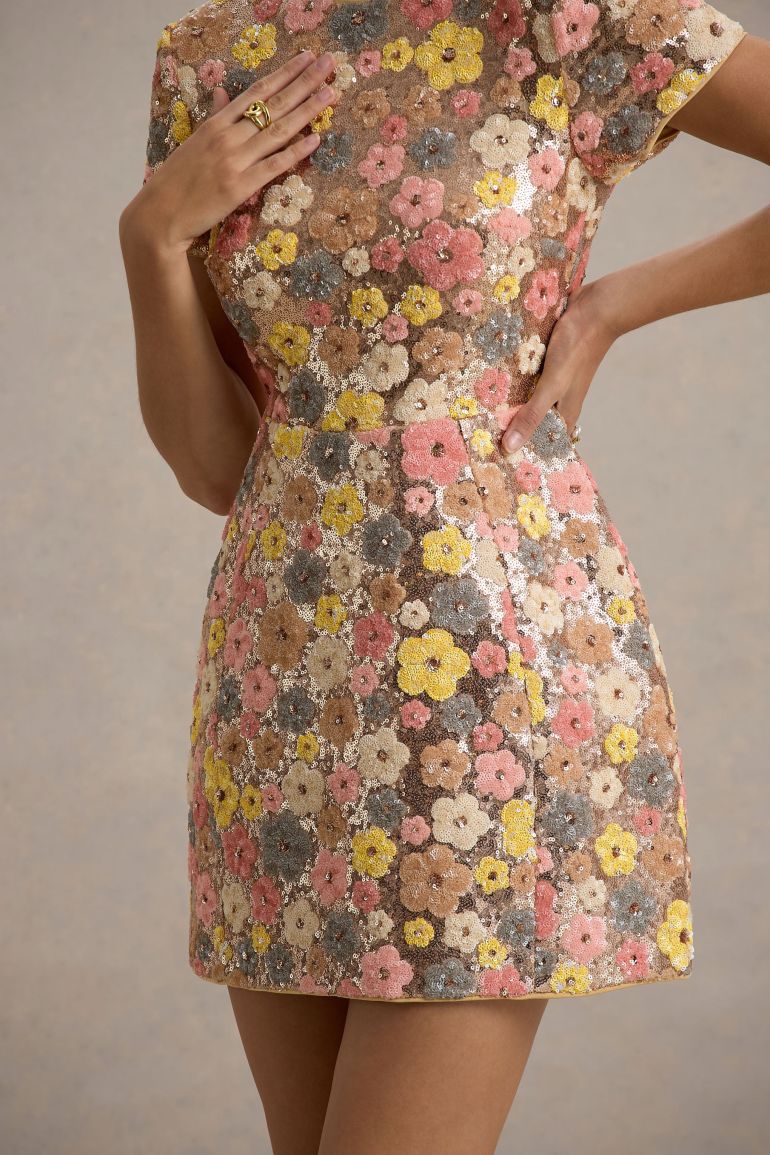 Fleur | Glittery mini dress 
