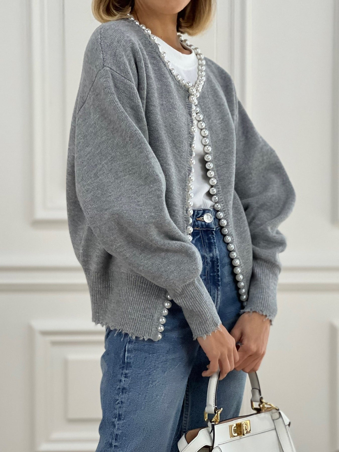 Avi | Cardigan with pearl details 