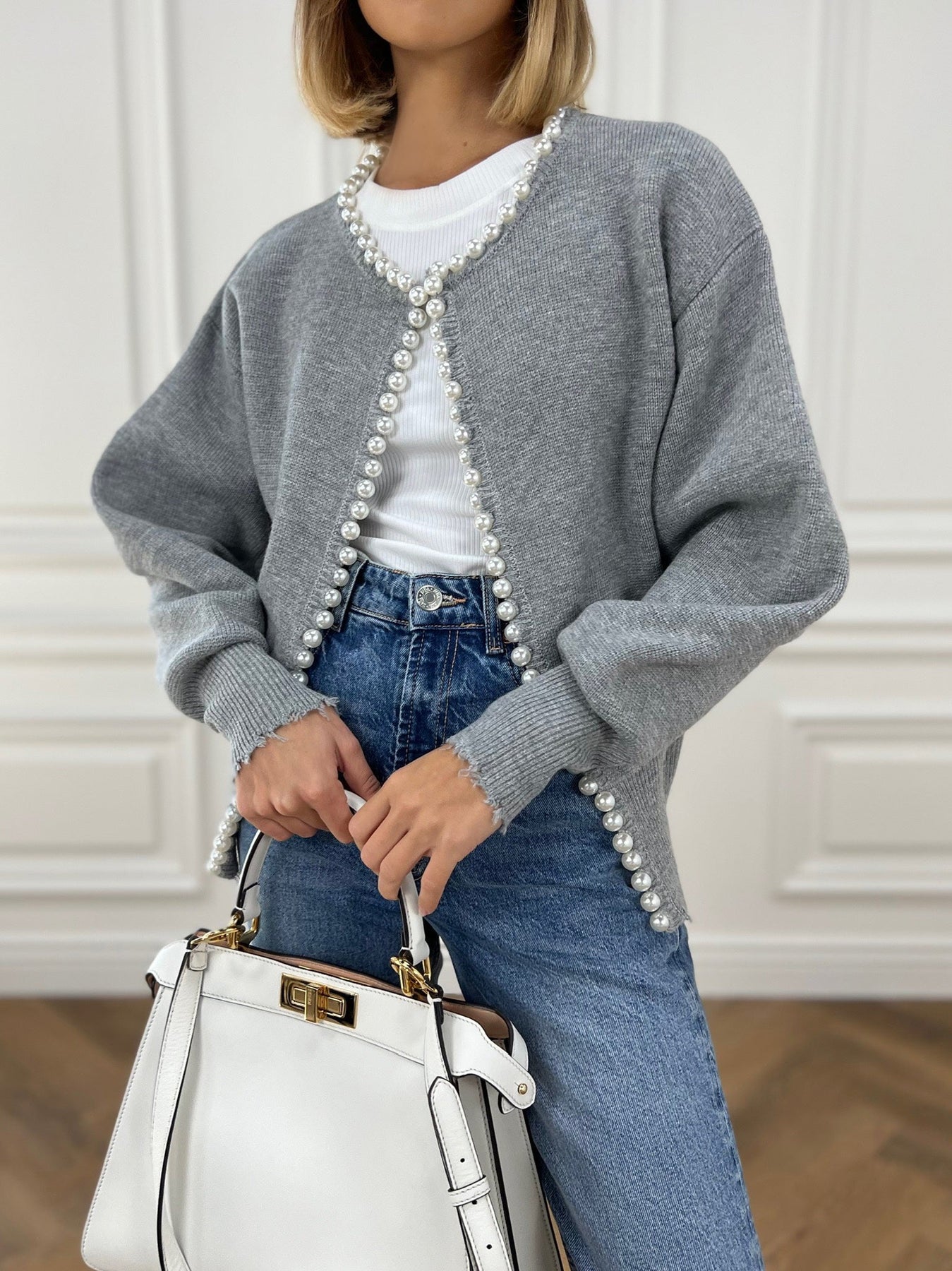 Avi | Cardigan with pearl details 