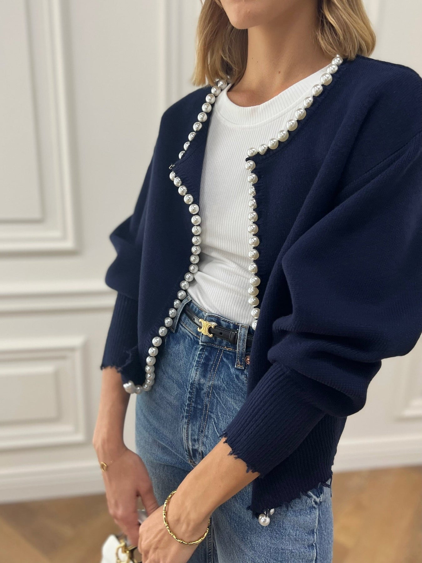 Avi | Cardigan with pearl details 