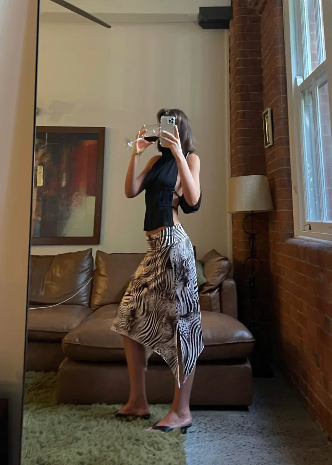 Laurel | Backless pleated top