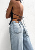 Laurel | Backless pleated top