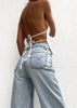 Laurel | Backless pleated top