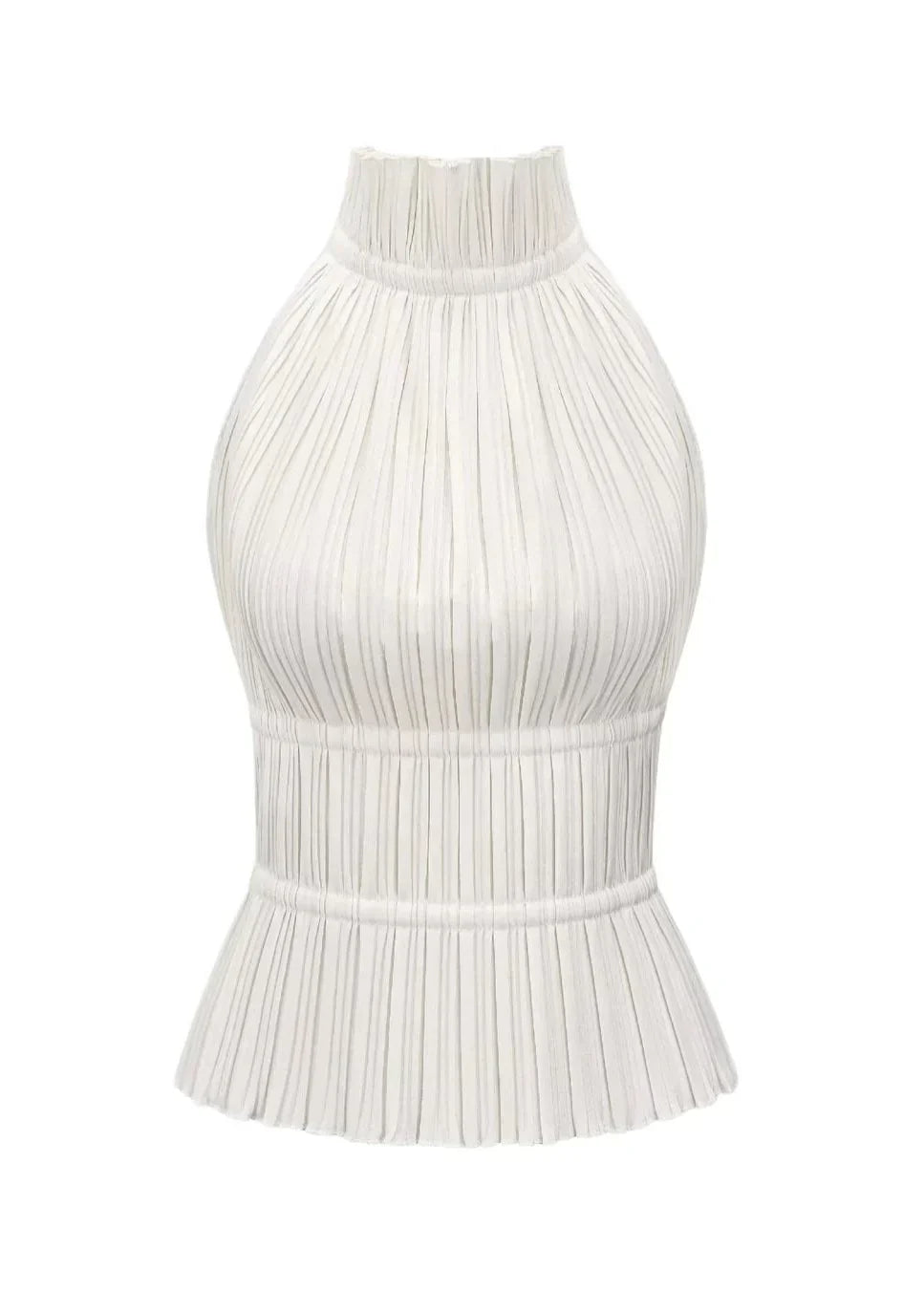 Laurel | Backless pleated top