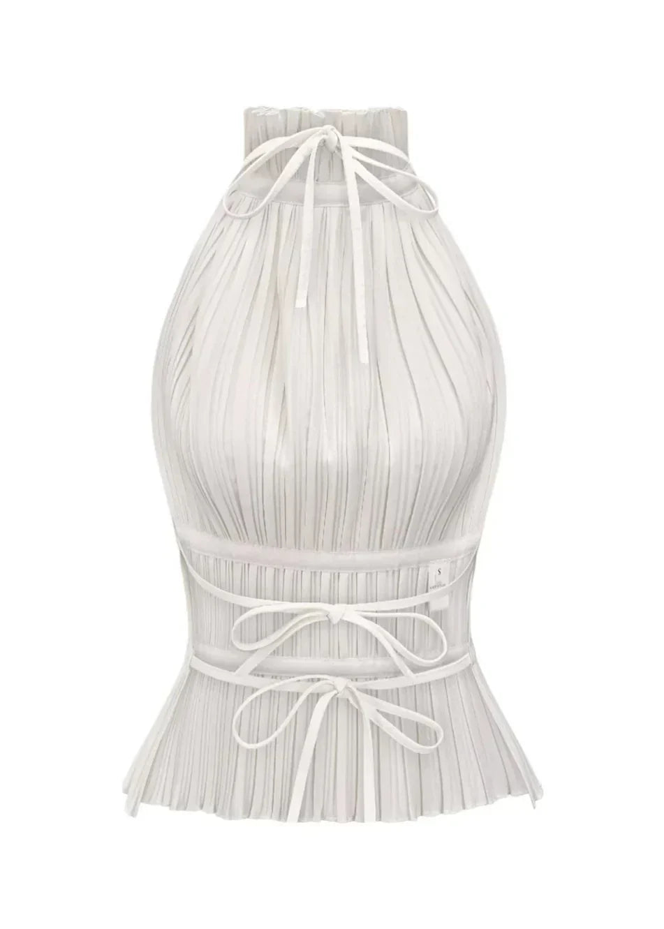 Laurel | Backless pleated top