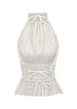 Laurel | Backless pleated top