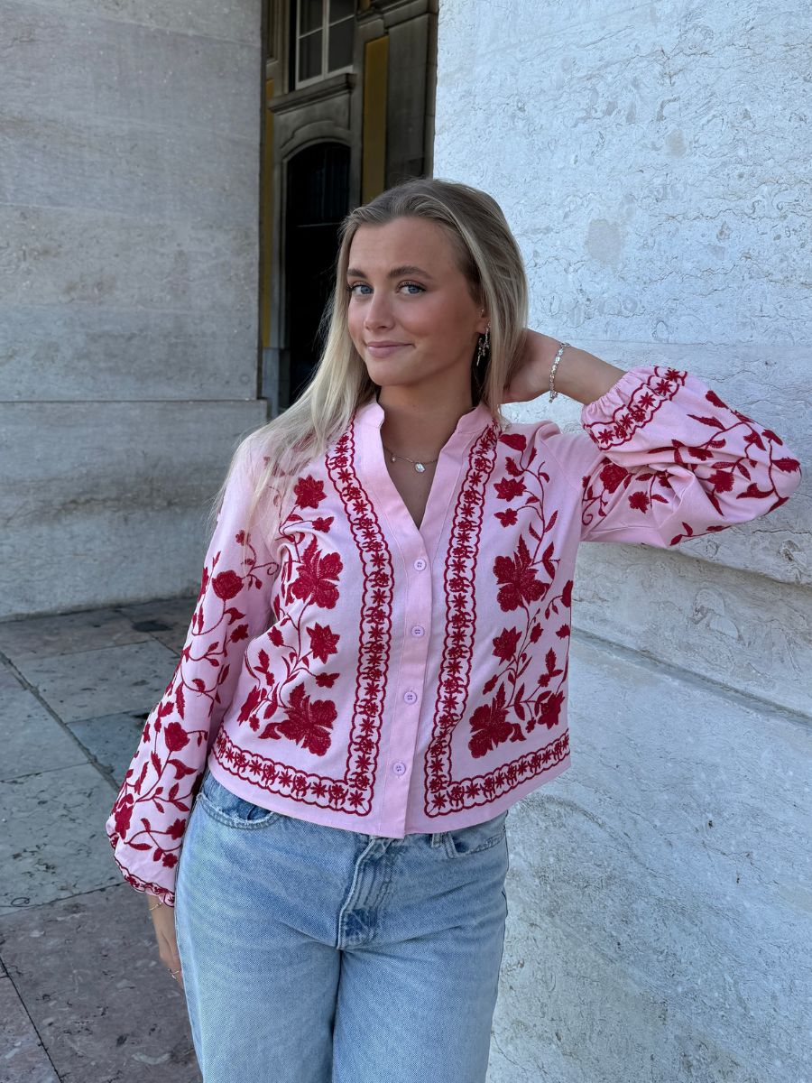 Tilde | Broderad långärmad skjorta