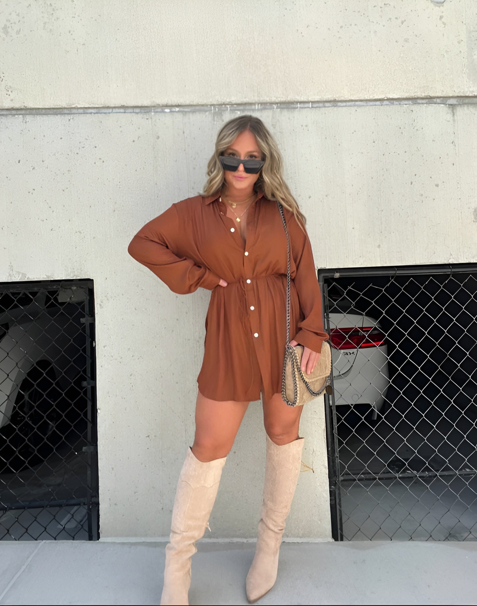 Jessica | Trendig satin romper