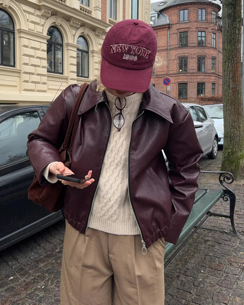 Emmy | Vinröd jacka