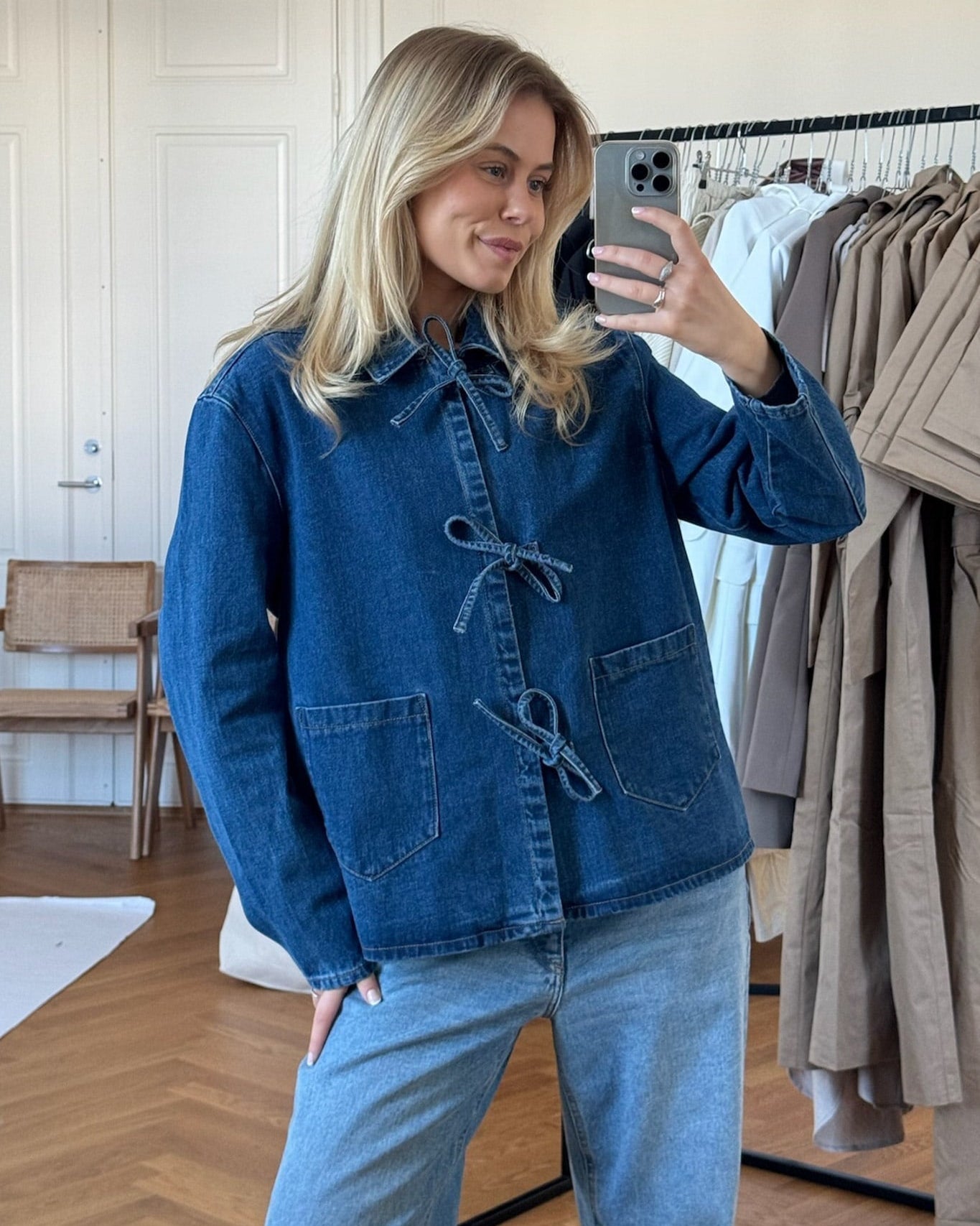 Mio | Denim blus