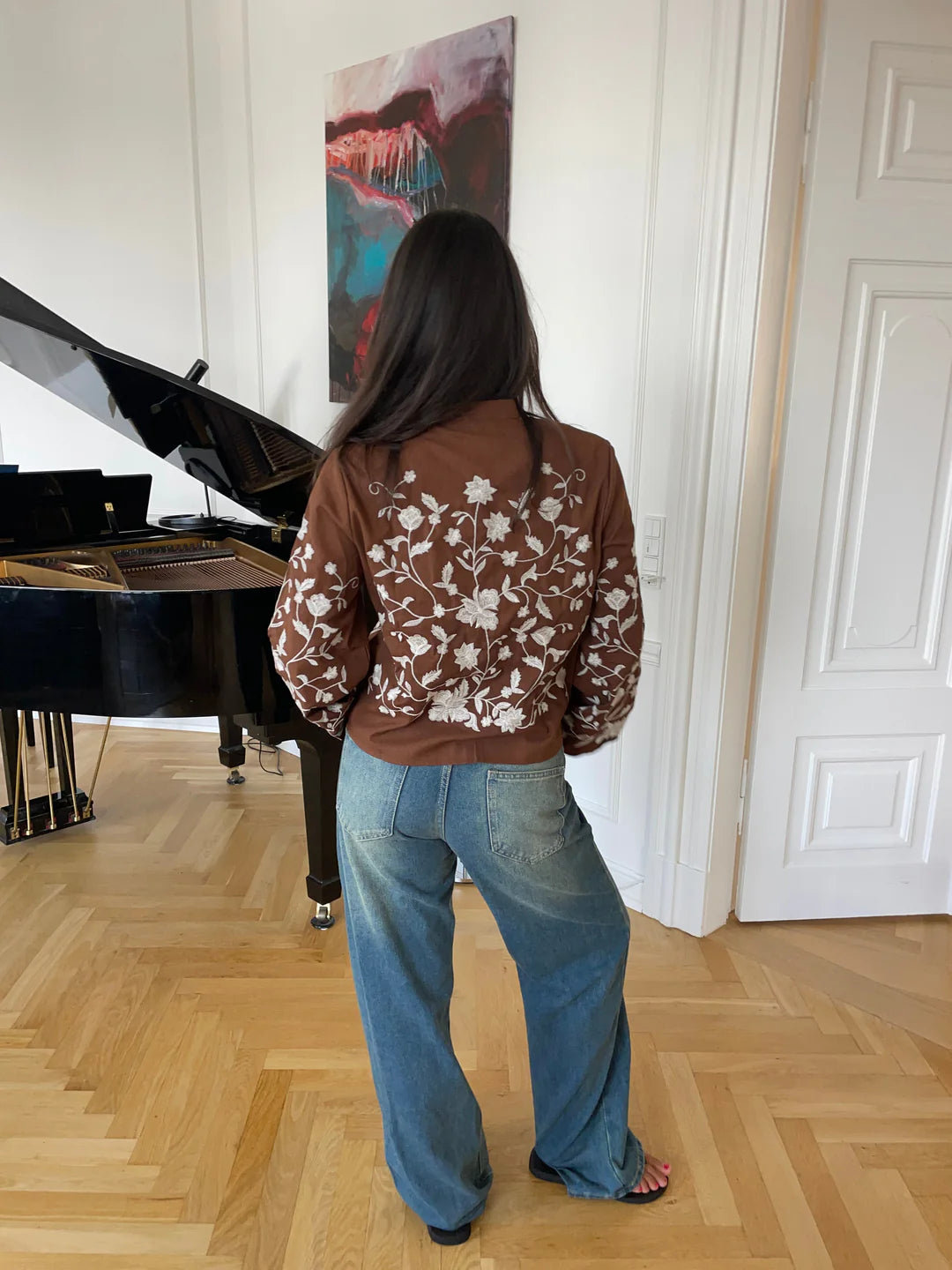Tilde | Broderad långärmad skjorta