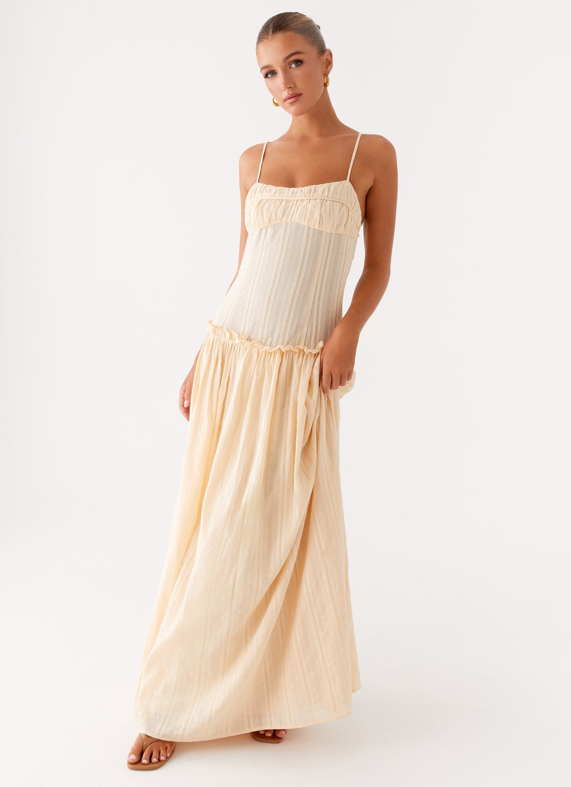 Mely | Low-waisted maxi dress 
