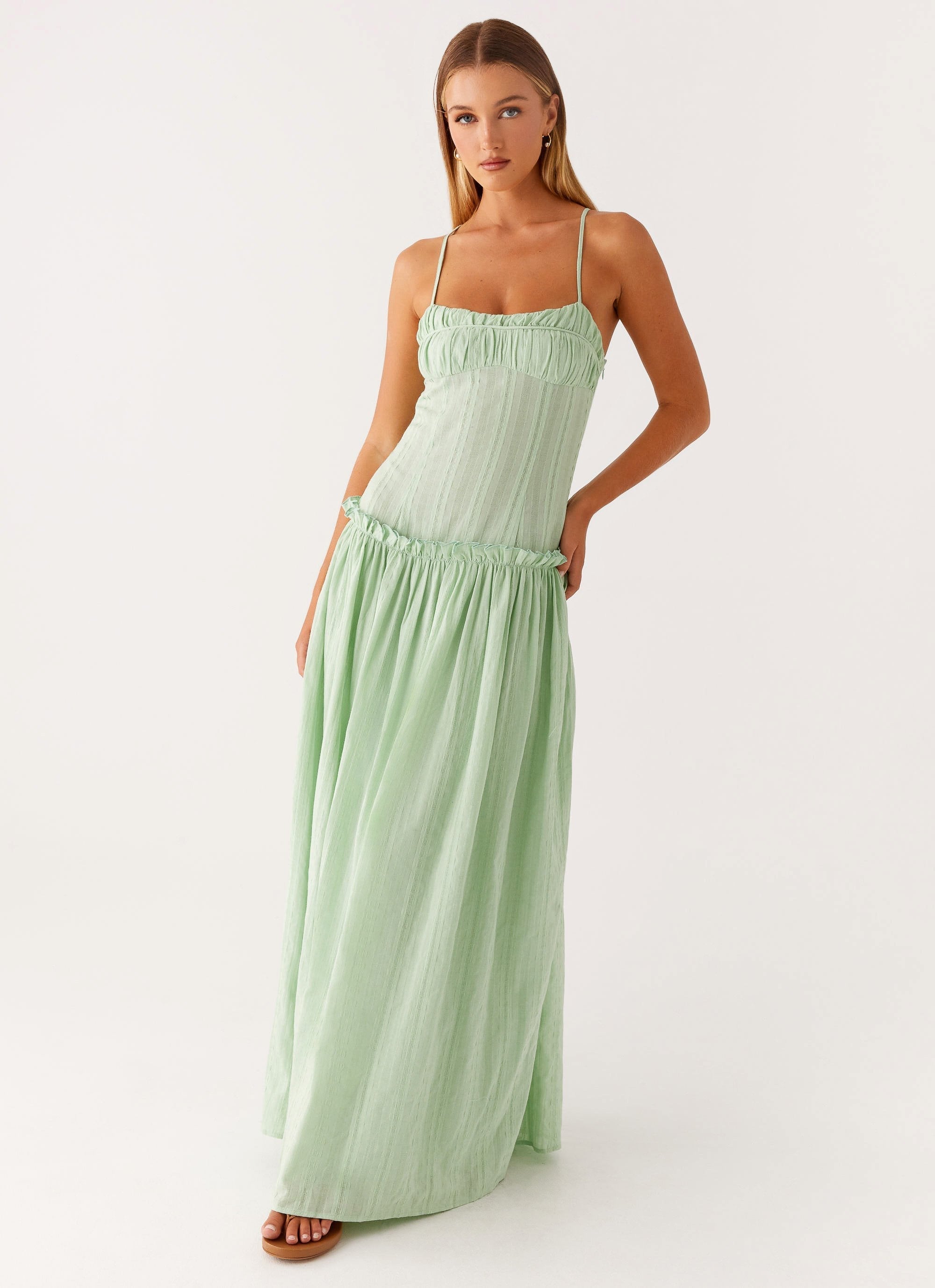 Mely | Low-waisted maxi dress 