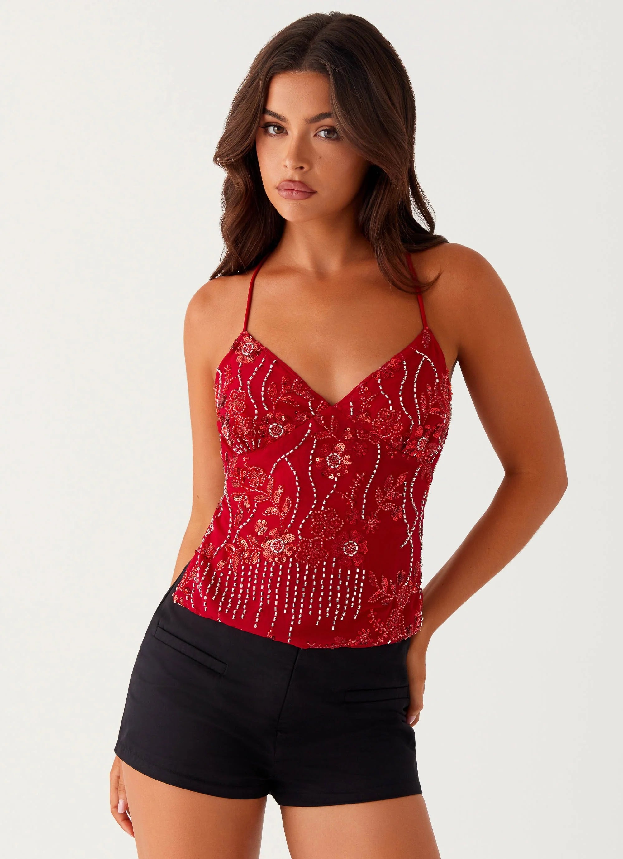 Nela | Sequin top