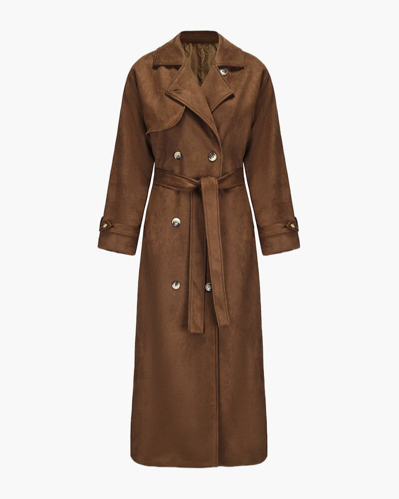 Mollie | Vegansk mocka trenchcoat
