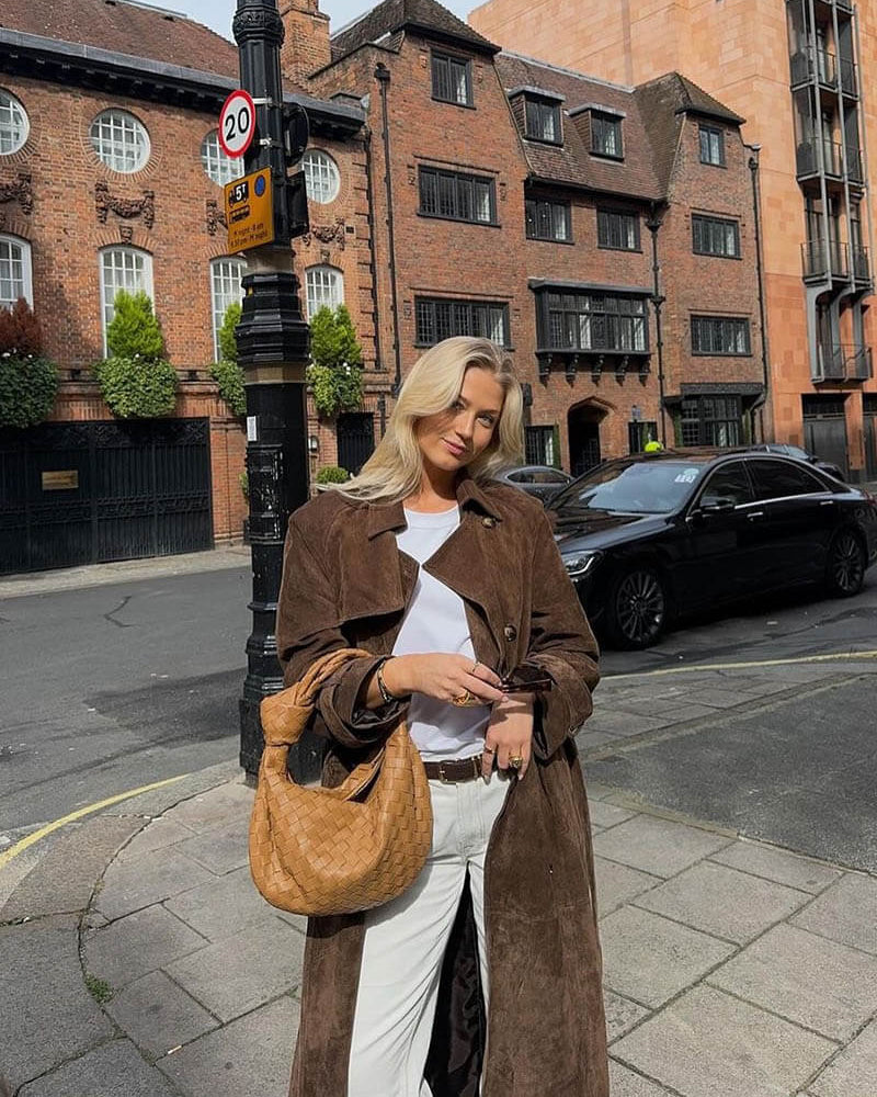 Mollie | Vegansk mocka trenchcoat