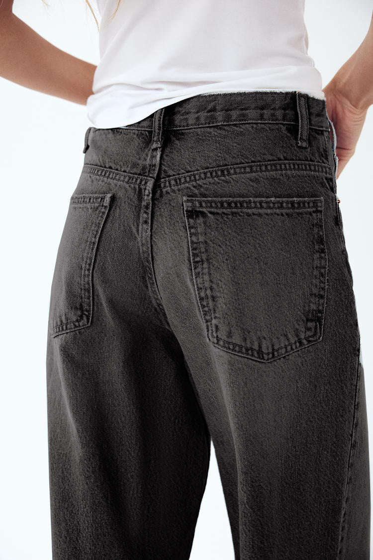 Dunya | Vida jeans med korsad midja