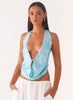 Nerina | Paljett halterneck top