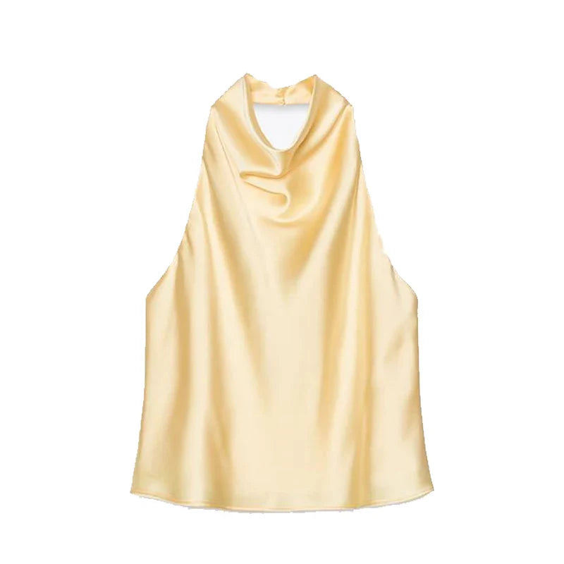 Sarin | Satin halter top 