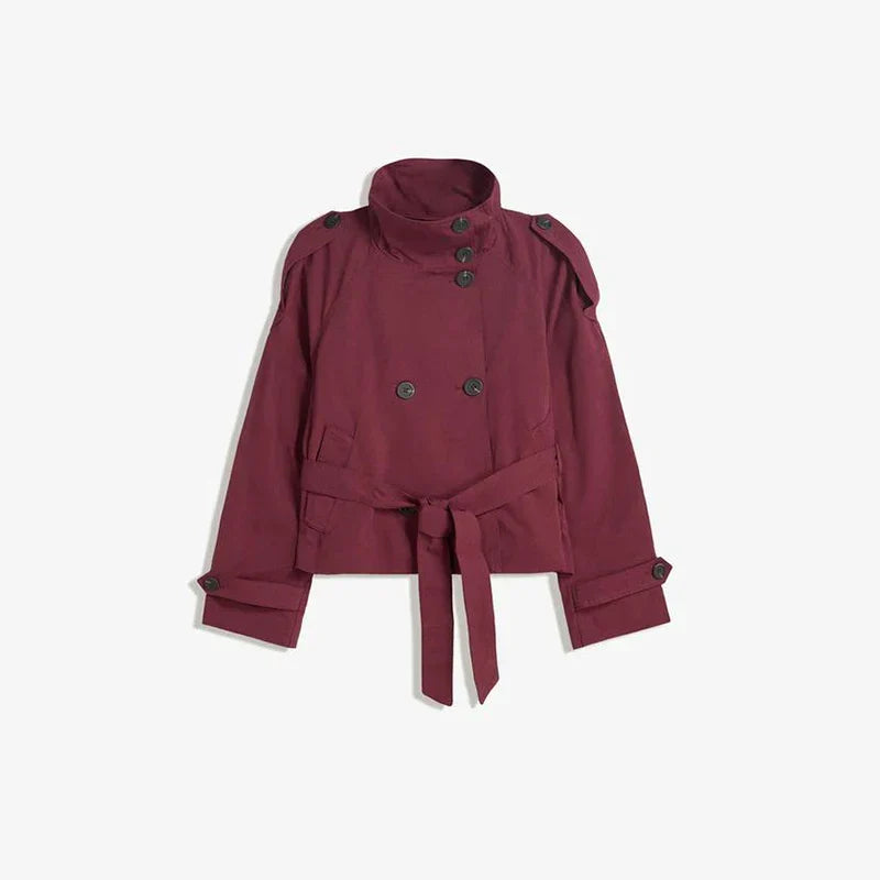 Solveig | Cape coat with belt 