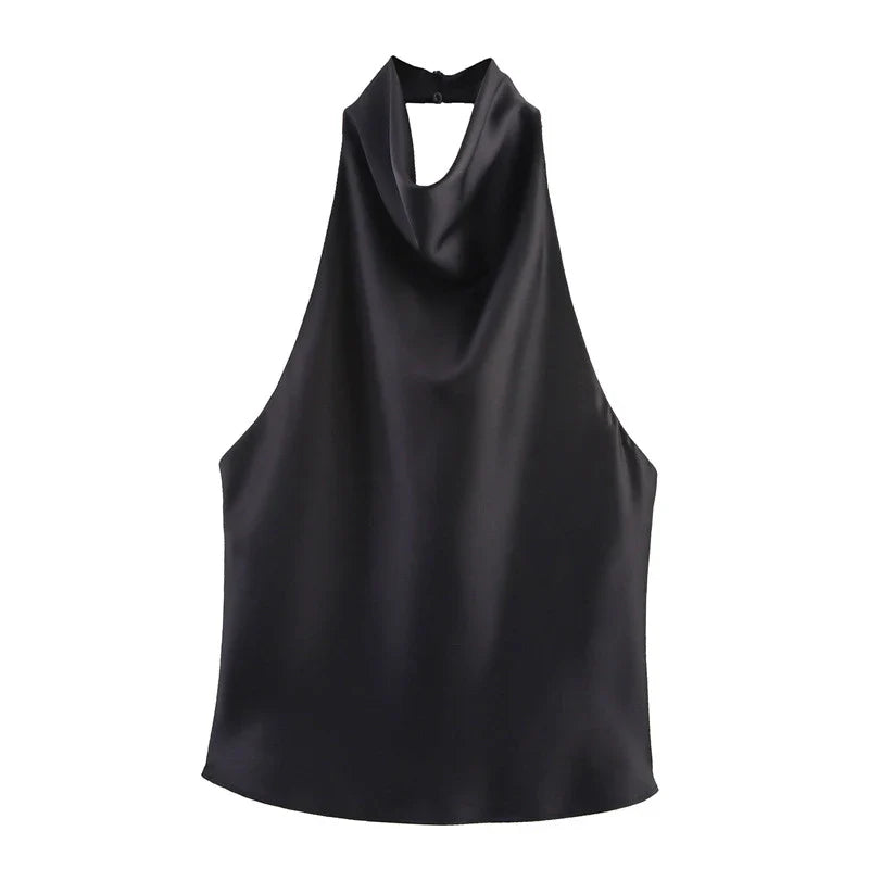 Sarin | Satin halter top 