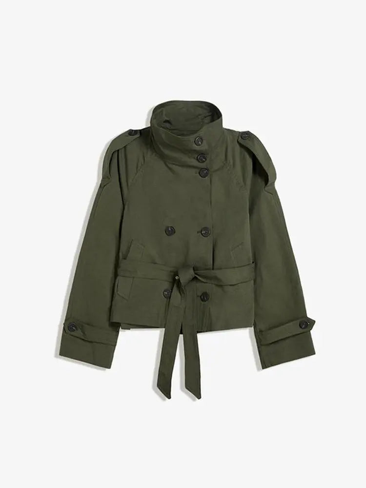 Solveig | Cape coat with belt 