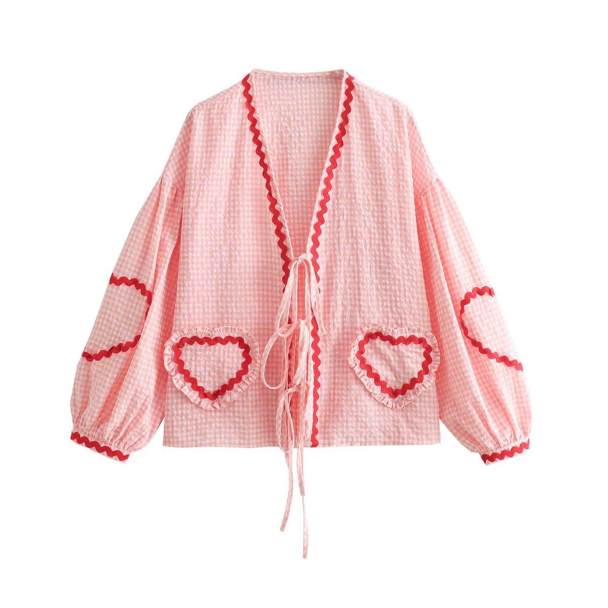Macy | Vintageblus med hjärt