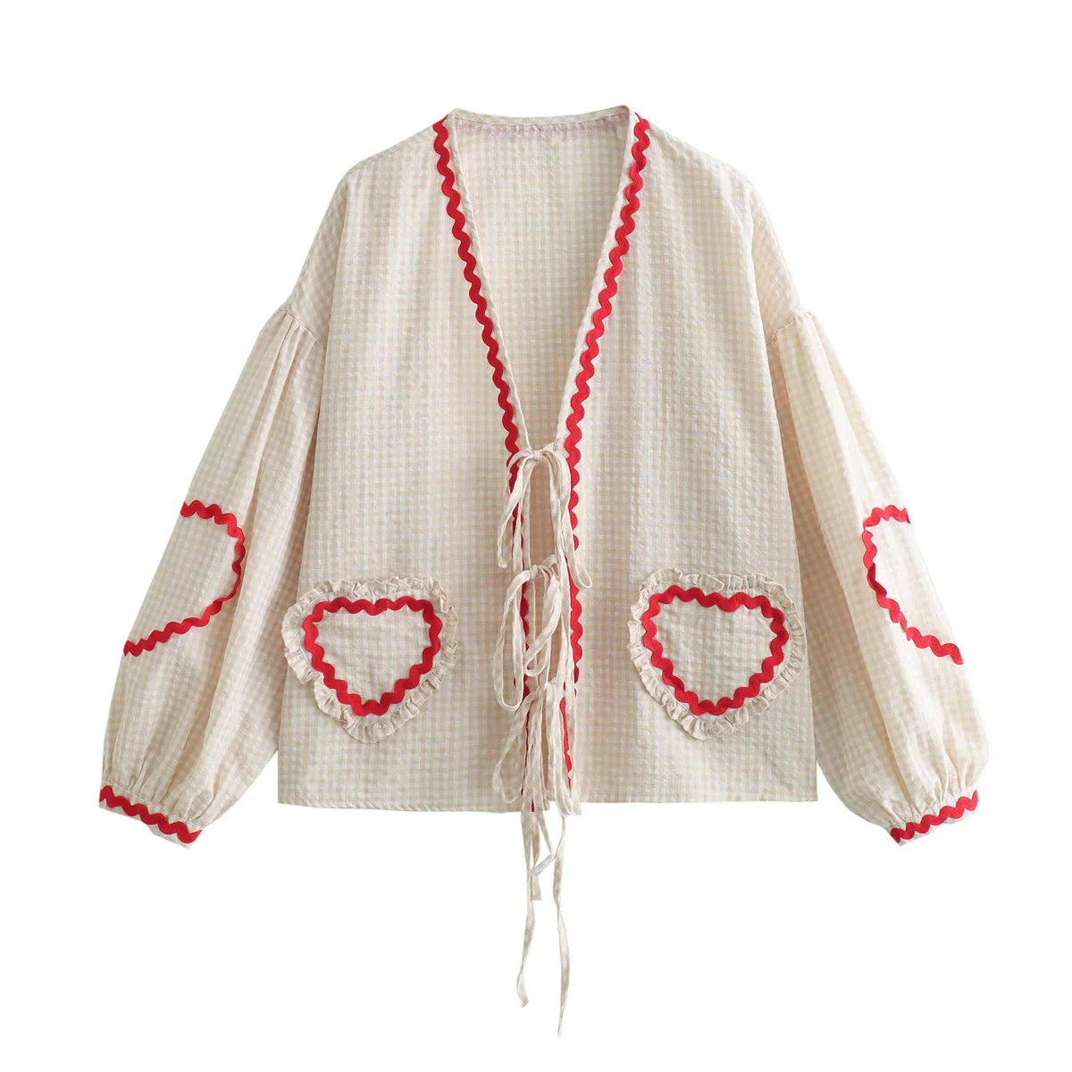 Macy | Vintageblus med hjärt
