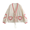 Macy | Vintageblus med hjärt